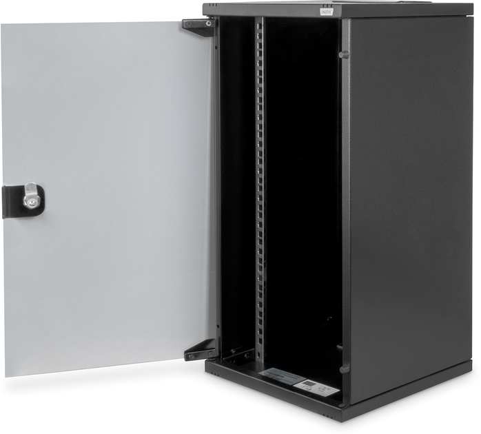 Szafa wisząca serwerowa Digitus Wall Mounting Cabinet 10" 12U 312x300 RAL 9005 (DN-10-12U-B) - obraz 4