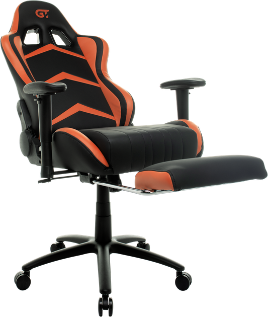 Геймерское кресло GT RACER X-2534-F BLACK/ORANGE - изображение 6