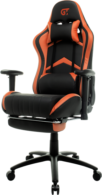 Геймерское кресло GT RACER X-2534-F BLACK/ORANGE - изображение 9