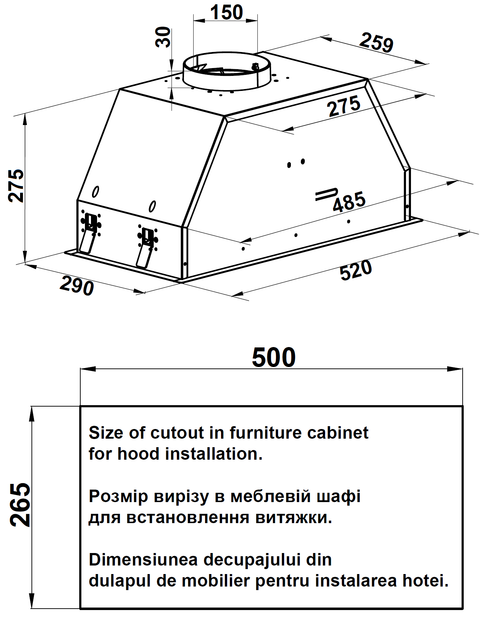 Витяжка Fabiano Sensei 52 Silent White 8104.402.1682 - изображение 3