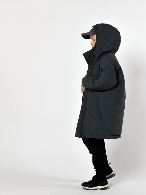 Подростковое зимнее пальто-парка для мальчика X-Woyz DT-8352-29 152 см Графит (2000002508519) - Фото 3 Подростковое зимнее пальто-парка для мальчика X-Woyz DT-8352-29 152 см Графит (2000002508519) - изображение 3
