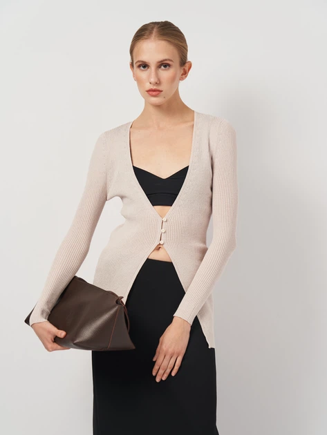 Свитер женский Zara 5755/880 S Бежевый (05755008805021) - Фото 1 Свитер женский Zara 5755/880 S Бежевый (05755008805021) - изображение 1