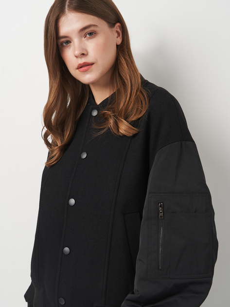 Бомбер женский Zara 7522/046 XS Черный (07522046800015