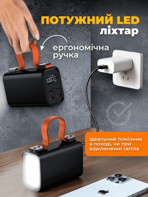 Повербанк умб 60000 mah QC 3.0 PD 100w power bank JoyPro павербанк с фонариком павер повер банк для ноутбука телефона роутера powerbank внешний портативный аккумулятор с дисплеем повербанки большой емкости павербанки пауэрбанки на 60000mah - Фото 4 Повербанк умб 60000 mah QC 3.0 PD 100w power bank JoyPro павербанк с фонариком павер повер банк для ноутбука телефона роутера powerbank внешний портативный аккумулятор с дисплеем повербанки большой емкости павербанки пауэрбанки на 60000mah - изображение 4