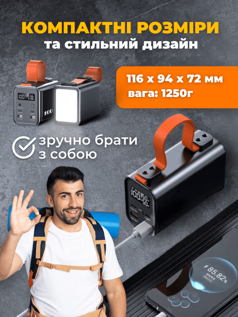 Повербанк умб 60000 mah QC 3.0 PD 100w power bank JoyPro павербанк с фонариком павер повер банк для ноутбука телефона роутера powerbank внешний портативный аккумулятор с дисплеем повербанки большой емкости павербанки пауэрбанки на 60000mah - Фото 5 Повербанк умб 60000 mah QC 3.0 PD 100w power bank JoyPro павербанк с фонариком павер повер банк для ноутбука телефона роутера powerbank внешний портативный аккумулятор с дисплеем повербанки большой емкости павербанки пауэрбанки на 60000mah - изображение 5