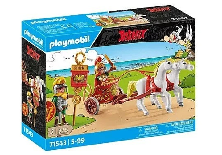 Ігровий набір фігурок Playmobil Asterix Римська колісниця 71543 (4008789715432) - зображення 1