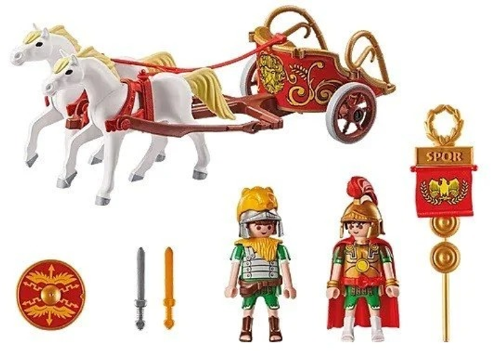 Ігровий набір фігурок Playmobil Asterix Римська колісниця 71543 (4008789715432) - зображення 3