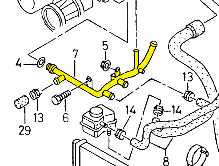 06A121065AK Audi, Seat, Skoda, Vw Патрубок з нержавіючої сталі - зображення 2