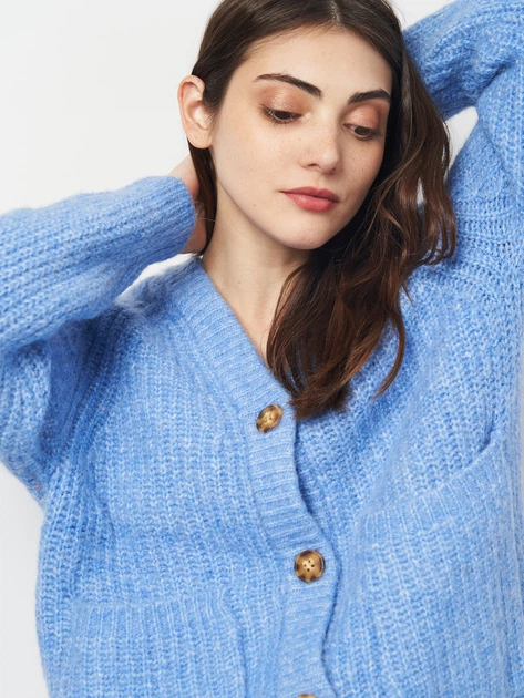 Свитер женский Zara 9598/154 S Синий (09598154400025) – Брендовая