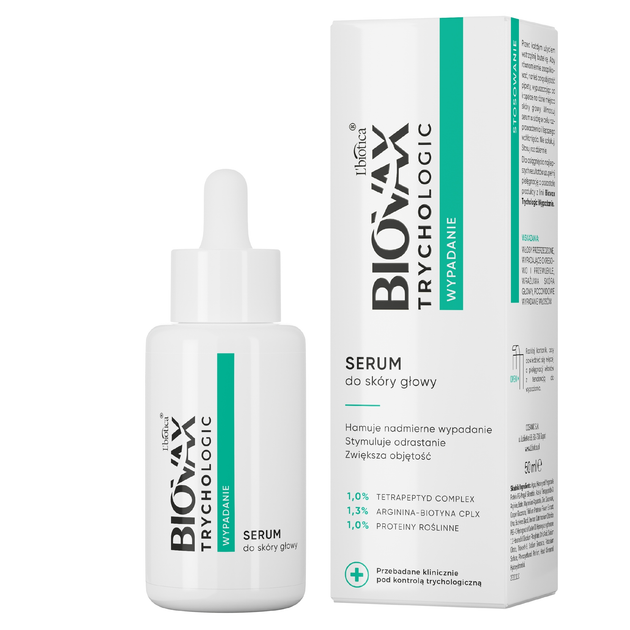 Serum do skóry głowy Biovax Trychologic dla włosów wypadających 50 ml (5900116092638) - obraz 1