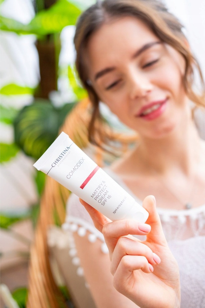 Krem do twarzy z filtrem SPF Christina Comodex matujący 75 ml (7290100366349) - obraz 6