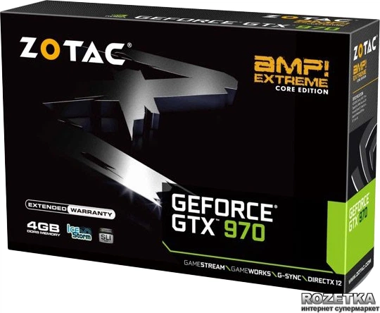 【売約御礼・最後の1台!!】クアッドコアi5☆メモリ8GB新品SSD240GBおまけたくさん Видеокарта Zotac PCI-Ex GeForce GTX 970 AMP! Extreme Core 4096MB