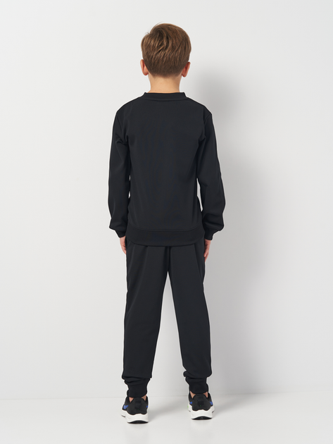 Подростковый спортивный костюм (свитшот + штаны) для мальчика Nike K Nsw Tracksuit Poly Crew Hbr FD3090-010 137-147 см Black/White/White (0196607053645) 