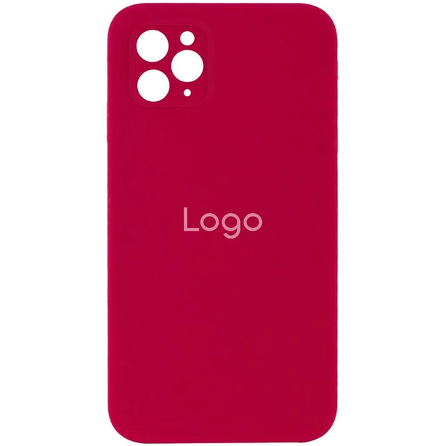 Чохол Premium Silicone Case Square Full Camera для iPhone 11 Pro Колір 37.Rose Red - Фото 1 Чохол Premium Silicone Case Square Full Camera для iPhone 11 Pro Колір 37.Rose Red - изображение 1