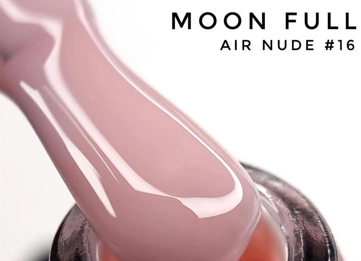 Гель лак Moon Full Air Nude №16, 8 мл - Фото 2 Гель лак Moon Full Air Nude №16, 8 мл - изображение 2