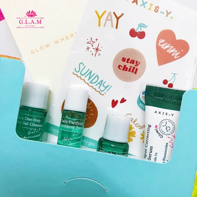 Набір заспокійливих мініатюр для обличчя AXIS-Y The Mini Glow Set 4 засоби - зображення 4