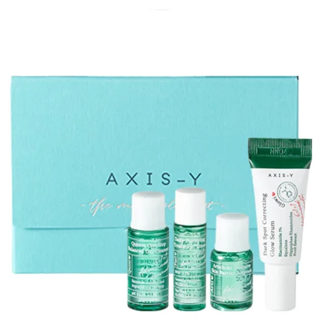 Набір заспокійливих мініатюр для обличчя AXIS-Y The Mini Glow Set 4 засоби - зображення 5