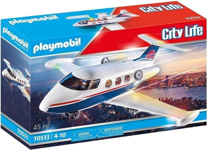 Ігровий набір Playmobil City Life Приватний самольот 45 деталей (4008789705334) - зображення 1