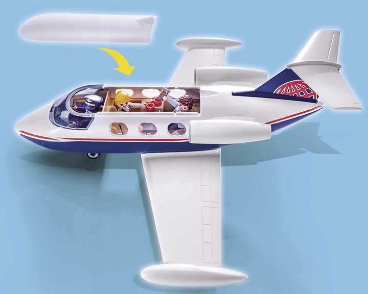 Ігровий набір Playmobil City Life Приватний самольот 45 деталей (4008789705334) - зображення 4