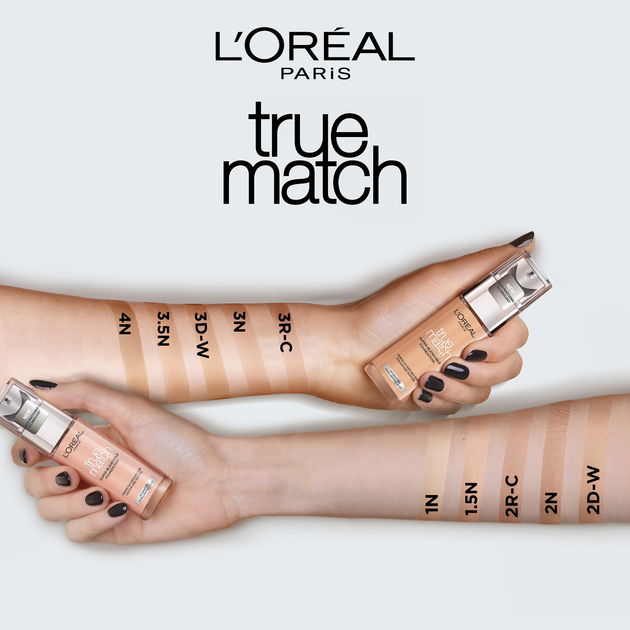 Легкий тональний крем для обличчя L'Oreal Paris True Match Super Blendable Foundation з гіалуроновою кислотою N2 30 мл (3600522862390) - зображення 4