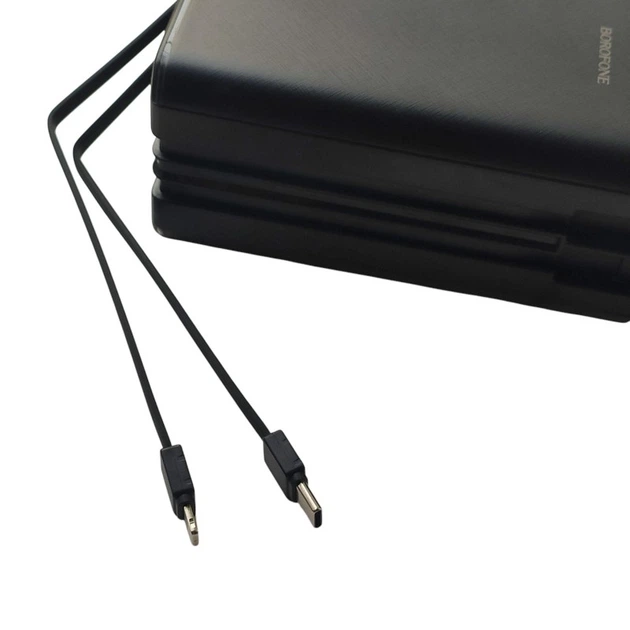 Зовнішній акумулятор Power Bank Borofone DBT35B портативний зарядний пристрій на 50000 mAh PD22,5W зі швидкою зарядкою та ліхтариком + кабелі Type-C та Lightning - зображення 5