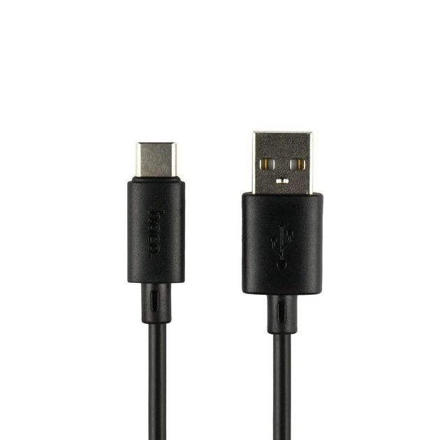 Кабель HOCO X88 Gratified charging data cable for Type-C 3A 1m Black - Фото 1 Кабель HOCO X88 Gratified charging data cable for Type-C 3A 1m Black - изображение 1
