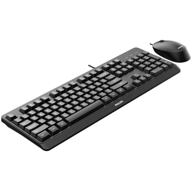 Комплект дротовий Philips 6207 (клавіатура + мишка) UA чорний (SPT6207BL/00) - изображение 2