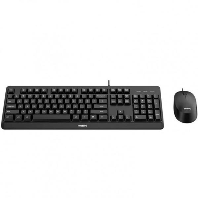 Комплект дротовий Philips 6207 (клавіатура + мишка) UA чорний (SPT6207BL/00) - изображение 4