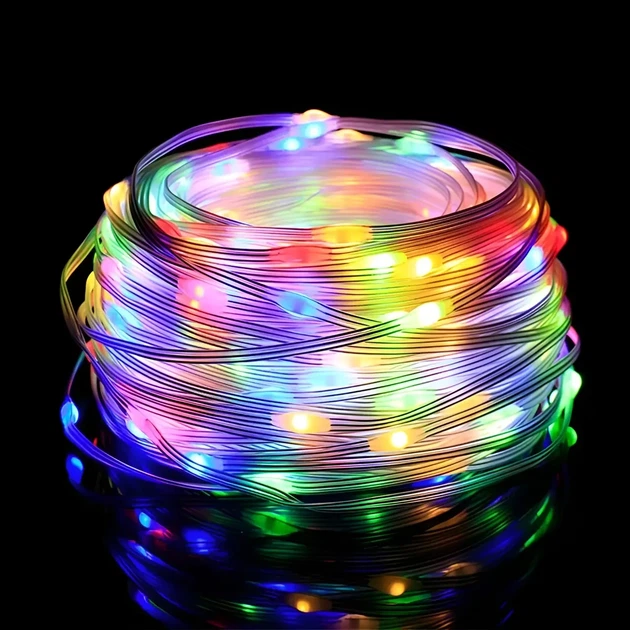 Умная смарт гирлянда Niki Light smart роса rgb управления через смартфон пульт 10 метров 100 лед - изображение 7