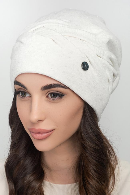 Женская шапка Flirt Алина One size белый меланж от продавца: Карамелька ...