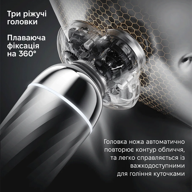 Электробритва Xiaomi Enchen Rotary Shaver X7 Silver - изображение 5