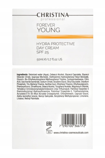 Krem do twarzy z filtrem SPF Christina Forever Young Hydro na dzień 50 ml (7290100366172) - obraz 2