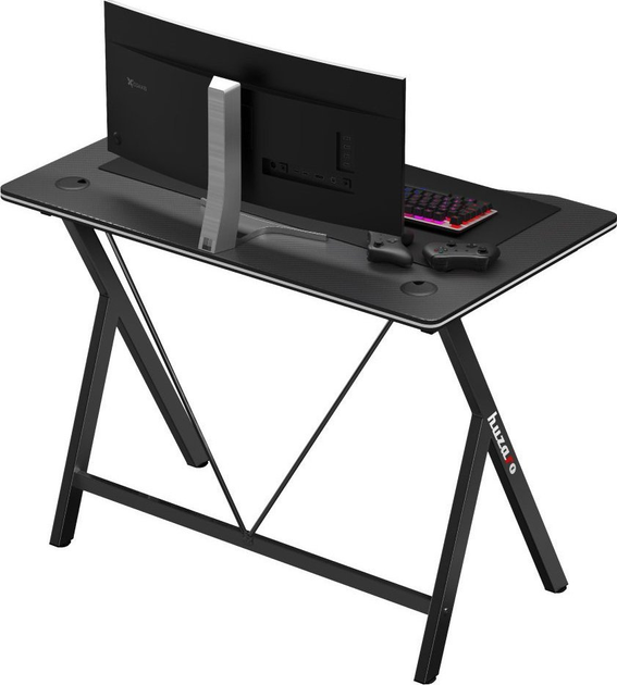Biurko gamingowe Huzaro Hero 1.4 Czarne (5903796013771) - obraz 7