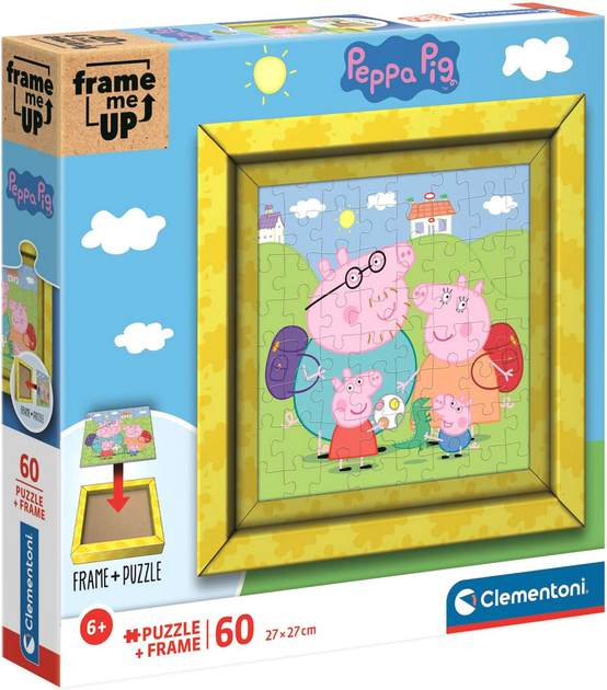 Пазли Clementoni Frame Me Up Peppa Pig 60 елементів (8005125388097) - зображення 1