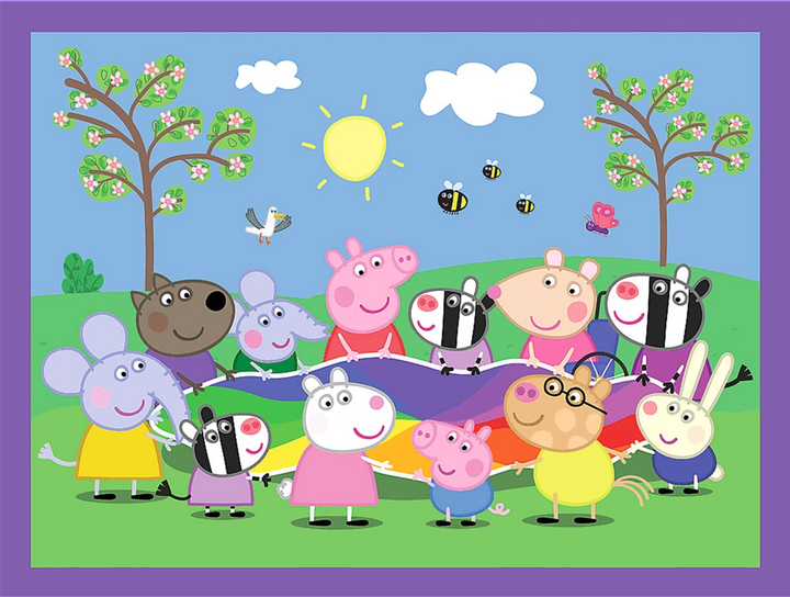 Puzzle + Memos Trefl Peppa Pig Radosne chwile z Świnką Peppą 2 w 1 78 elementów (5900511933314) - obraz 3