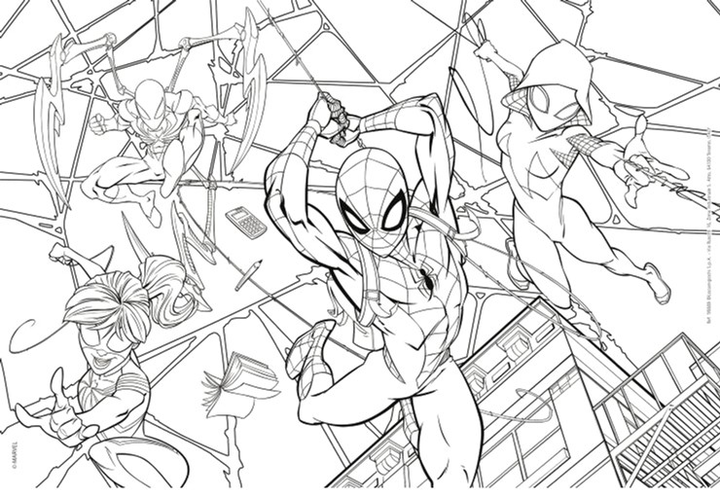 Пазли двосторонні Лищани Marvel Людина-павук 2 в 1 60 елементів (8008324099689) - зображення 3