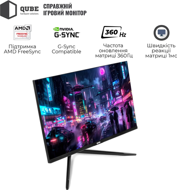 Монитор Qube Overlord G25F360H - изображение 4