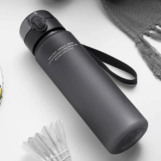 Спортивная бутылка для воды 560 мл / Grey - изображение 2