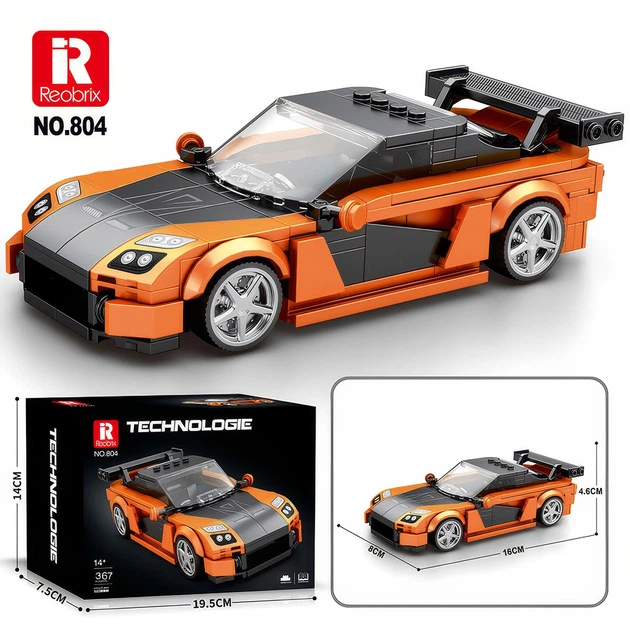 Конструктор Reobrix Mazda RX7 (367 деталей) – игрушки с доставкой
