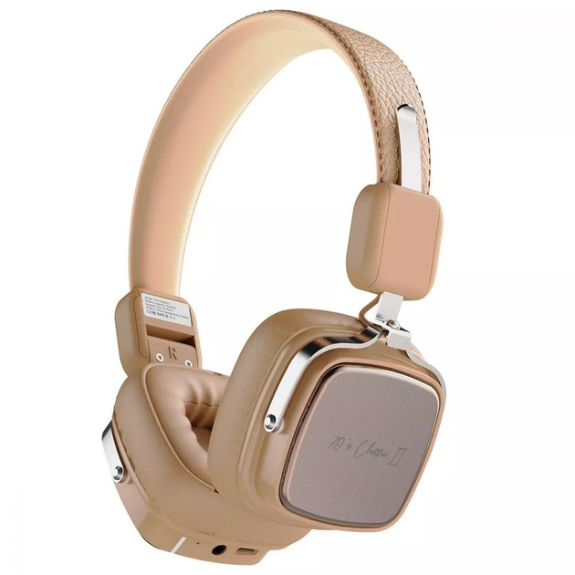 Беспроводные наушники Proove 70's Classic II (Бежевые) Bluetooth/Aux ...
