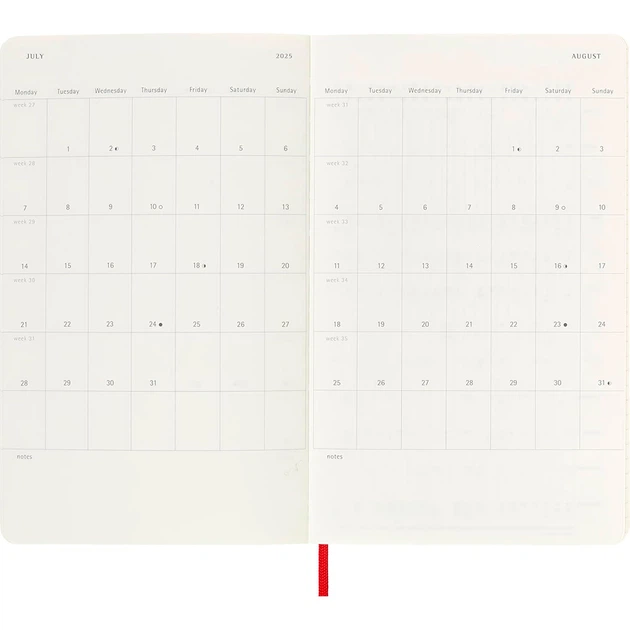 Щотижневик Moleskine 2025 середній 8056999270322 - изображение 5