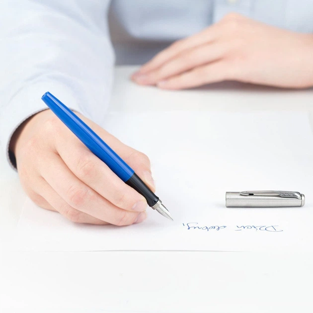 Перова ручка Parker Jotter 17 Plastic Blue CT FP F в Eco упаковці 15 111e - зображення 3