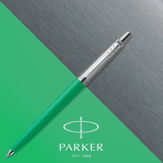 Кулькова ручка Parker Jotter 17 Plastic Green CT BP в Eco упаковці 15 232e - изображение 4