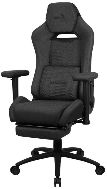 Fotel gamingowy Aerocool ROYAL AeroWeave Ash Black (AEROROYAL-ASH-BLACK) - obraz 1