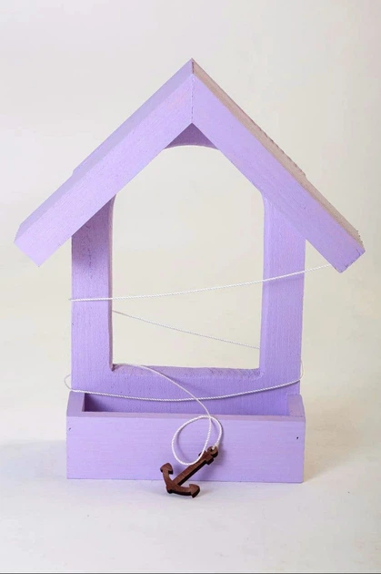 Годівничка для птахів на вікно House_for_birds "Балкон" бузкова - Фото 3 Годівничка для птахів на вікно House_for_birds "Балкон" бузкова - зображення 3