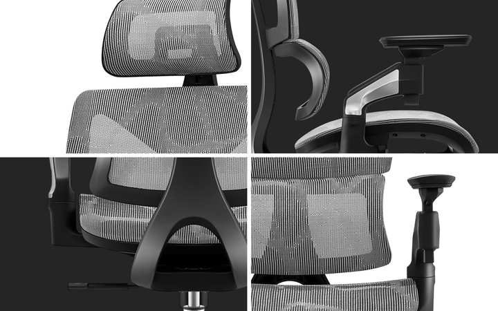 Fotel biurowy ergonomiczny Mark Adler Expert 8.5 Szary (5903796010374) - obraz 8