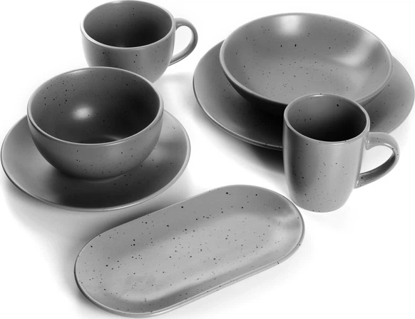 Тарелка десертная Limited Edition Sandy Grey 19 см (ZH-7016-2) - изображение 3