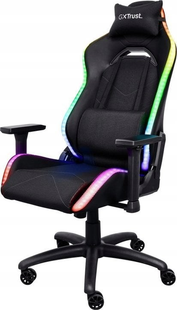 Fotel gamingowy Trust GXT719 RUYA RGB Black (8713439251852) - obraz 1