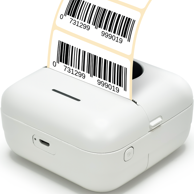 Портативный термопринтер JETIX Mini Printer Student, мобильный мини + 3 рулона цветной термобумаги в комплекте - изображение 3