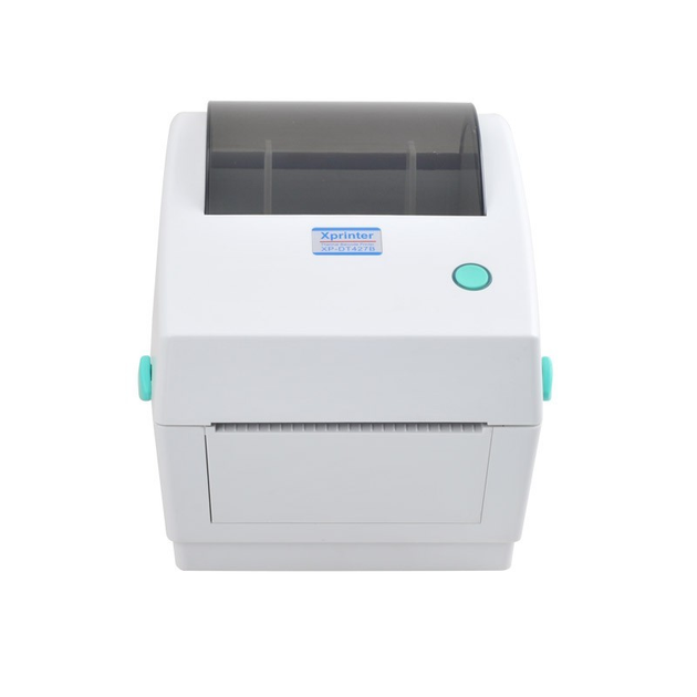 Термопринтер Xprinter XP-480B принтер этикеток, наклеек и штрих-кодов 108мм USB для Новой почты (XP480B, XP-DT480B) Белый - изображение 2